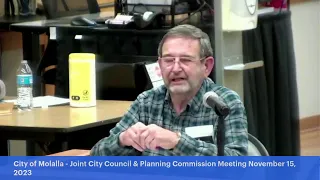 City of Molalla - Joint City Council & Planning Commission Meeting November 15, 2023ing -  Novemb…