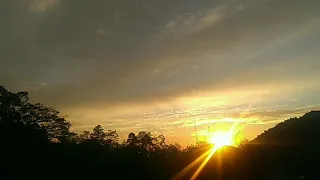 Sunrise timelapse from my village Sreebadam, West Sikkim