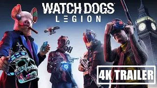 Watch Dogs Legion - Обзорный трейлер (На русском: Субтитры) 4K | 60fps.