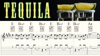 TEQUILA | THE CHAMPS | TABs & Sheet music | Guitar Tutorial