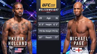 KEVIN HOLLAND VS MICHAEL PAGE FULL FIGHT UFC 299