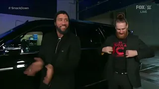 The Bloodline arrives The arena - WWE SmackDown 12/16/2022