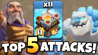 TOP 5 BEST TH11 ATTACK STRATEGIES and TH11 War Base with LINK | Clash of Clans