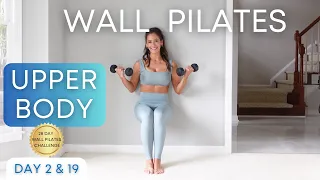 Wall Pilates Challenge- Upper Body- Day 2 & 19 Wall Pilates Workout