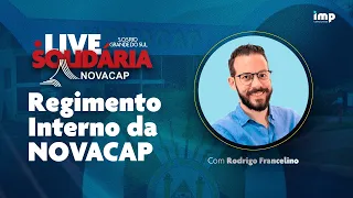 Concurso NOVACAP: Live solidária - Regimento Interno da NOVACAP com Rodrigo Francelino