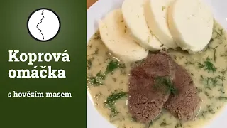 Koprová omáčka s hovězím masem - recept