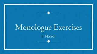 CVAP Assignment: Monologues