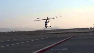 MI26 Heavylift Helicopter takeoff