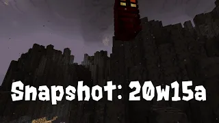 Minecraft 1.16 Snapshot 20w15a : Basalt Deltas, blackstone, and Dispensers