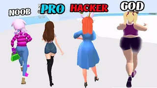 NOOB vs PRO vs HACKER vs GOD - Bridal Run  , Beauty Race ...