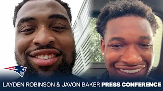 Layden Robinson & Javon Baker First Patriots Press Conference | 2024 NFL Draft