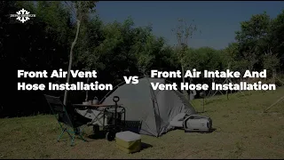 Front Air Vent Hose Installation VS Front Air Vent And Intake Hose Installation | Mark 2 AC