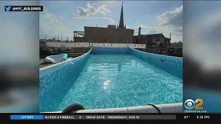 Illegal pool discovered on Williamsburg, Brooklyn, rooftop