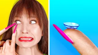 CRAZY GIRLY PROBLEMS WITH LONG NAILS || Funny Fails and Struggles by 123GO!GOLD