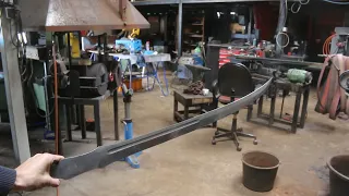 Forging a Heron blade, part 2,  heat treatment.