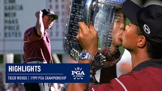 Tiger Woods | 1999 PGA Championship | Extended Highlights