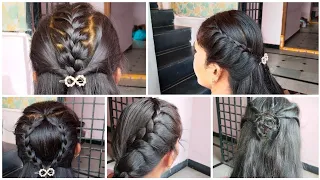 New 5 different types of beautiful hairstyle #jaanu vlogs