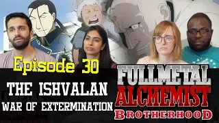 Fullmetal Alchemist: Brotherhood - Episode 30 The Ishvalan War of Extermination - Group Reaction