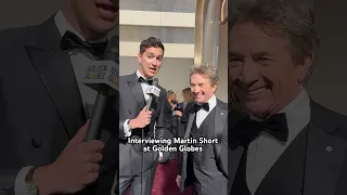 Interviewing Martin Short at Golden Globes