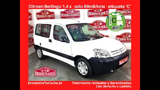 CITROEN BERLINGO furgonetas de segunda mano en Reus Tarragona, totalmente revisados y garantizados