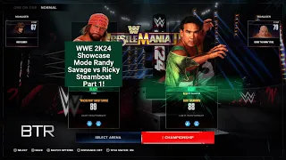 WWE 2K24 Showcase Randy Savage vs Ricky Steamboat Intercontinental Championship Match Part 1