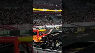 HUGE CRASH from Nick Pagliarulo #Shorts #MonsterJam