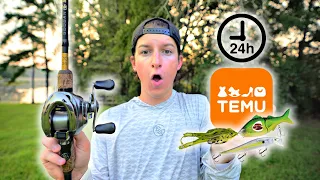 Fishing With TEMU Lures ONLY For 24 Hours (Any Good?)