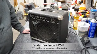 Thrift Store Fender Frontman Guitar Amplifier: Repairing the Jack, Recovering & Modifying the Grill