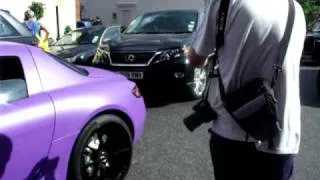 Matte Purple Mercedes SLS