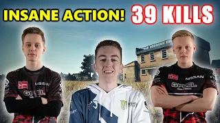 Team Liquid ibiza, FaZe Gustav & Aitzy - 39 KILLS - INSANE ACTION! - SQUAD - PUBG