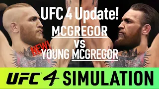 EA Sports UFC 4 Update! - Conor McGregor vs Young McGregor - Simulation(CPU vs CPU)