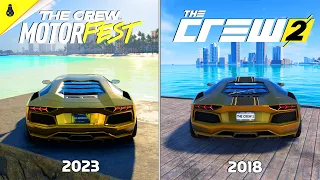 The Crew Motorfest vs The Crew 2 - Details and Physics Comparison