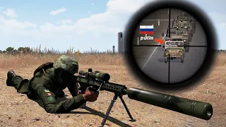 Putin's convoy was attacked in Ukraine by a skilled sniper. | ARMA 3