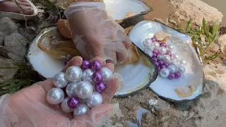 unbelievable! I have never seen such a huge pearl, so lucky