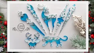 🌲CHRISTMAS TOYS "ICE" with your own hands 2022🎄DIY Christmas ornaments 🎄