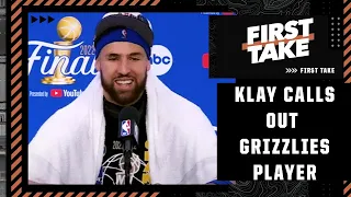 Klay is entitled to clap back at Jaren Jackson, that's what champions do! - Stephen A. | First Take
