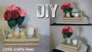 DIY Поднос своими руками 💡. Новая жизнь старым вещам. Farmhouse decor diy. DIY tray.