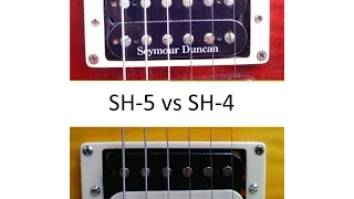 Seymour Duncan SH5 Custom vs SH4 JB