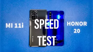 Xiaomi Mi 11i vs Honor 20 Speed Test