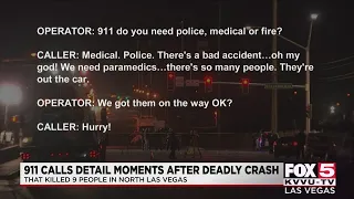 911 calls released in deadly North Las Vegas crash