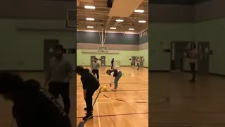 World Record For the Longest Full Court Basketball shot! (98 feet)