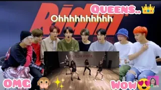 NCT 127 reaction to Blackpink Boombayah Dance Practice (FANMADE)