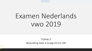 Examen Nederlands vwo 2019-II: tekst 3