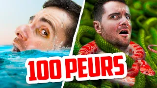 ON AFFRONTE 100 PEURS ! (on peut vraiment avoir peur de ça ? 😭)