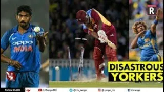 Top 13 disastrous Yorkers in cricket history ever | Toe crushing Yorkers | RangeRix
