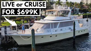 699 000 $ 2000 OFFSHORE 62 'Flushdeck FAST Trawler в 4K / Экспедиционный яхт-тур на сафари Explorer