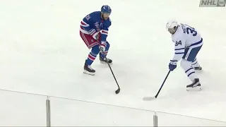 Auston Matthews Undresses Goodrow! MUST SEE!!  Toronto Maple Leafs vs NYR 2022/01/18