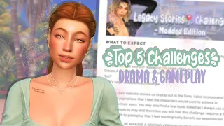 Top 5 Sims 4 Challenges ✨ FOR DRAMA AND GAMEPLAY✨