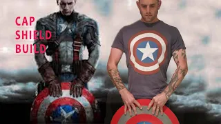 Make a Captain America Shield from a satellite dish.