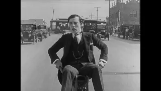 Sherlock Jr - Motorcycle Scene - Buster Keaton - High Quality